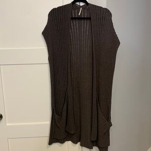Like New Free People Long Cardigan/Vest